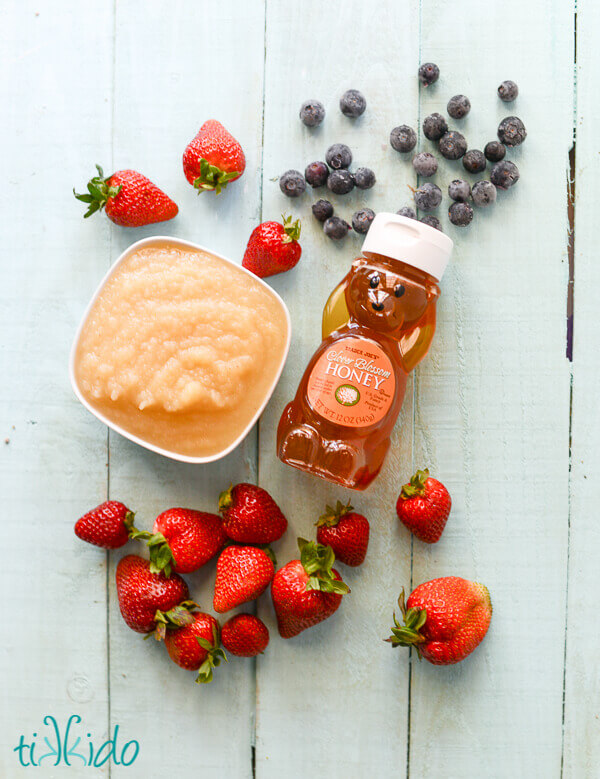 Red, White, and Blueberry Healthy Homemade Fruit Leather Tutorial